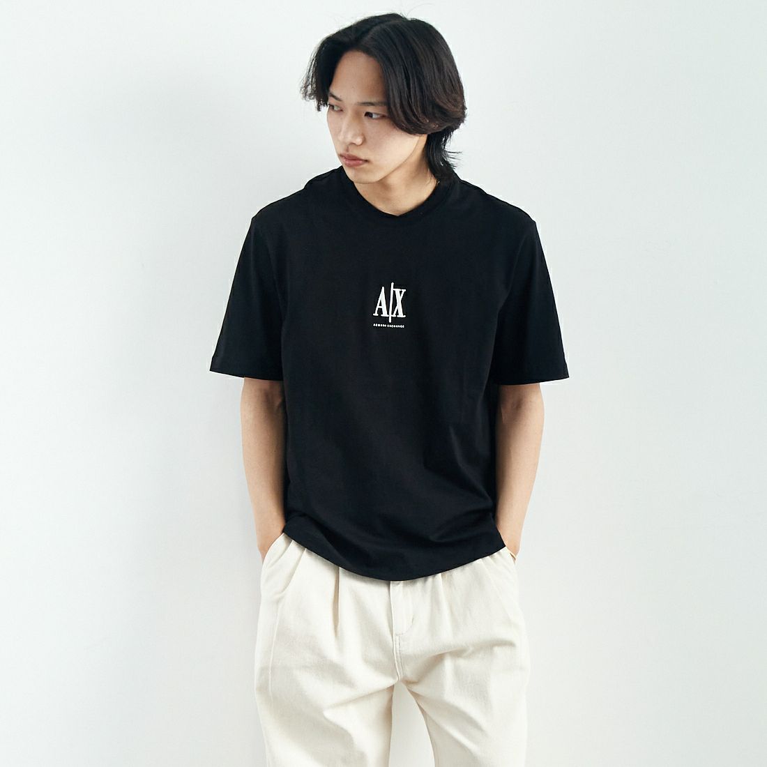 BLACK&&モデル身長：179cm 着用サイズ：M&&