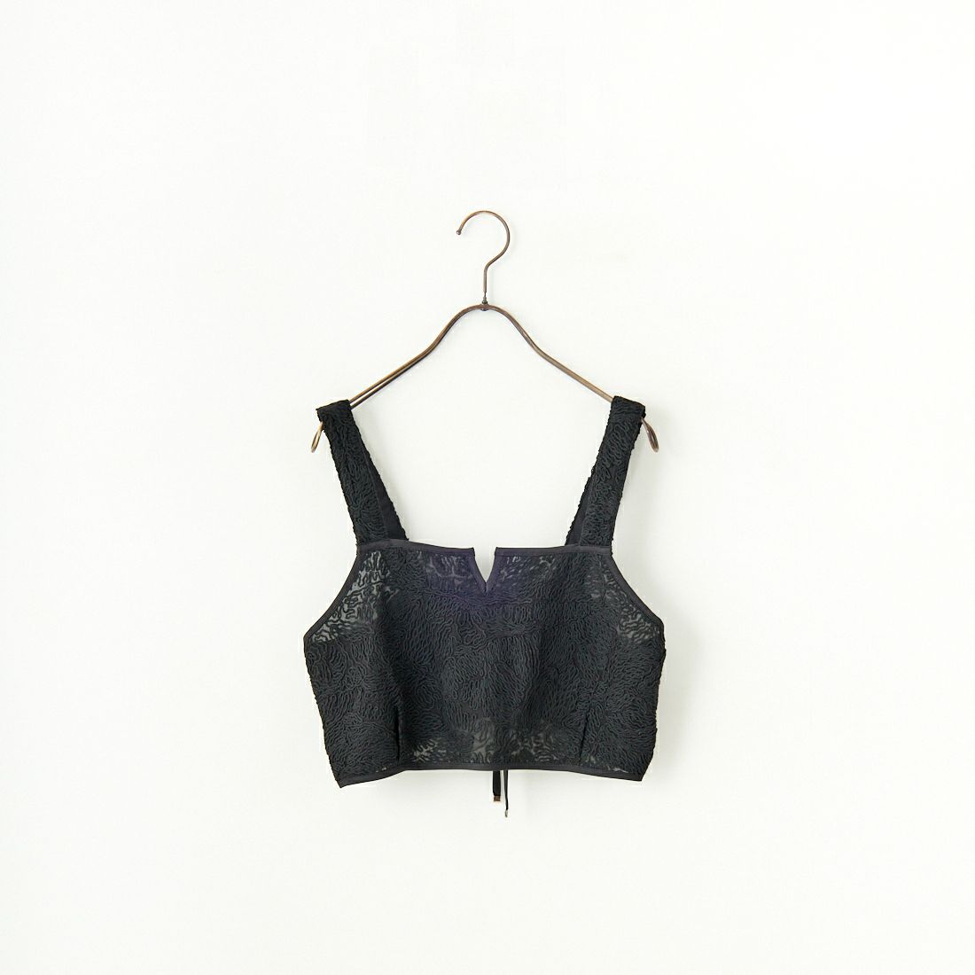 CHIGNON [シニヨン] 刺繍レースキャミソールビスチェ [1651-011KK] BLACK