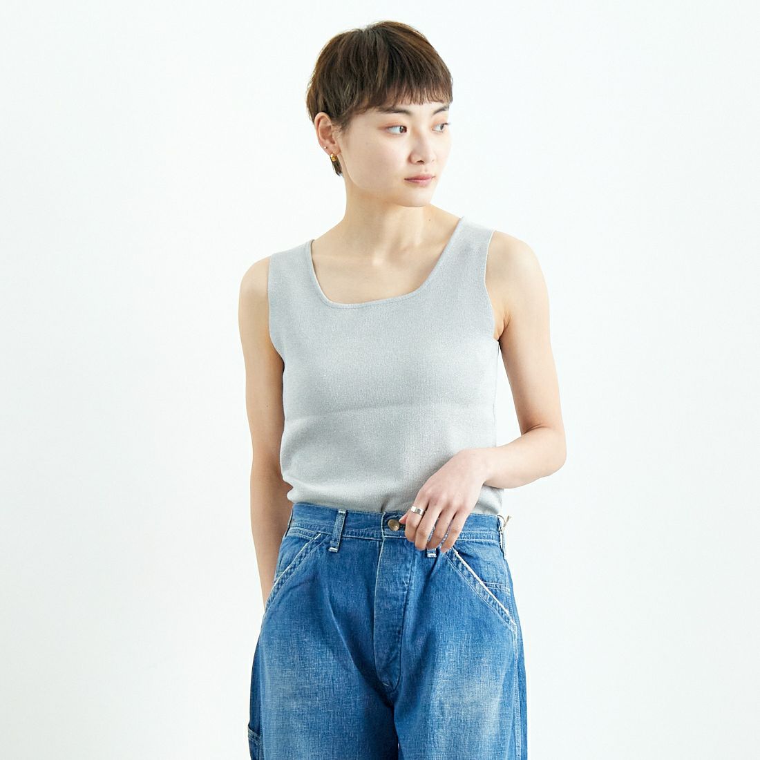 ｸﾞﾚｰ&&モデル身長：160cm 着用サイズ：2&&