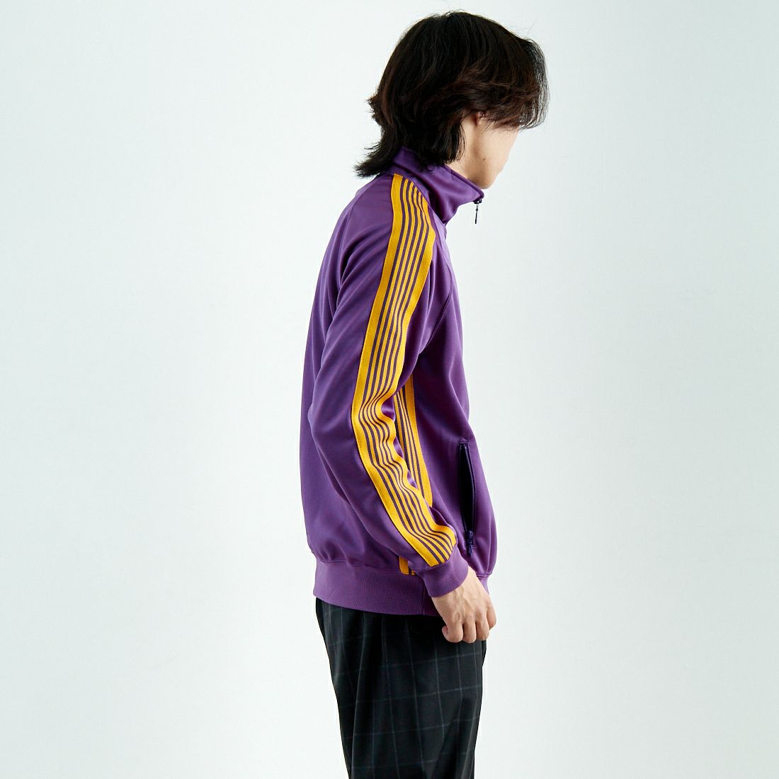 Needles [ニードルズ] トラックジャケット [QV305] C PURPLE &&モデル身長：179cm 着用サイズ：M&&
