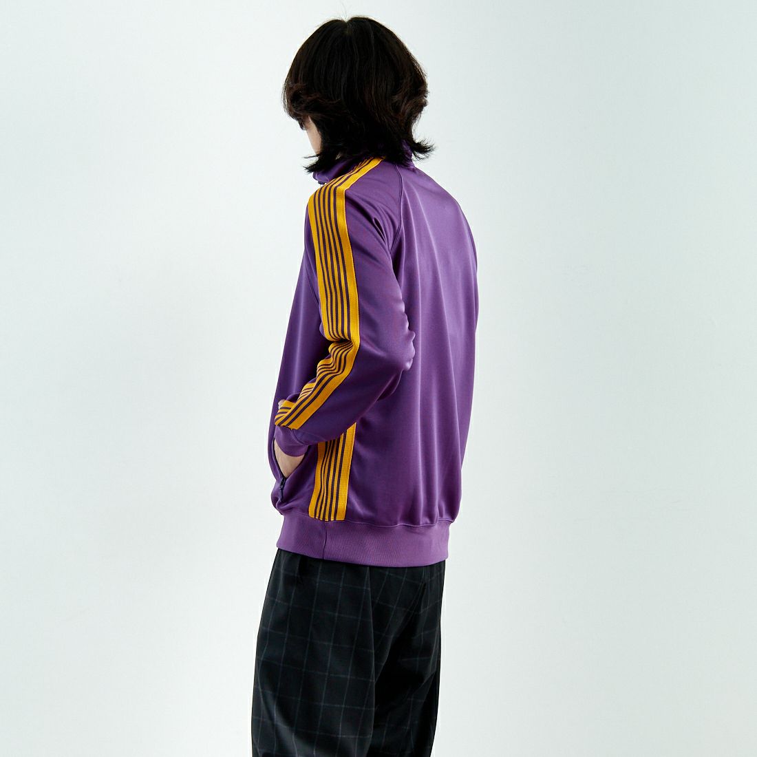Needles [ニードルズ] トラックジャケット [QV305] C PURPLE &&モデル身長：179cm 着用サイズ：M&&