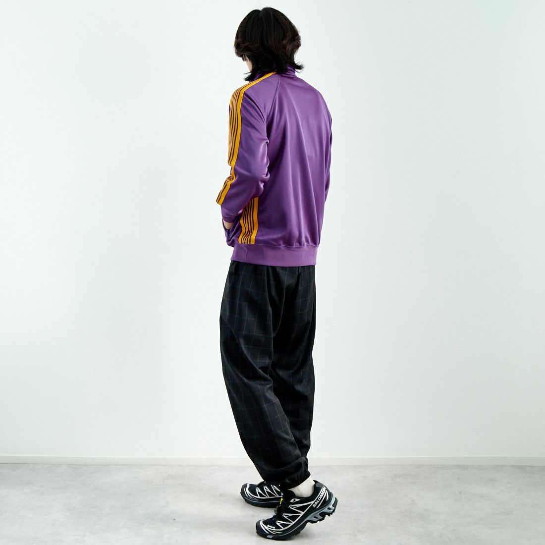Needles [ニードルズ] トラックジャケット [QV305] C PURPLE &&モデル身長：179cm 着用サイズ：M&&