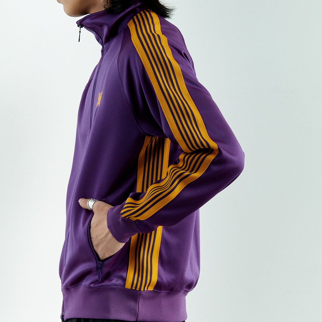 Needles [ニードルズ] トラックジャケット [QV305] C PURPLE &&モデル身長：179cm 着用サイズ：M&&