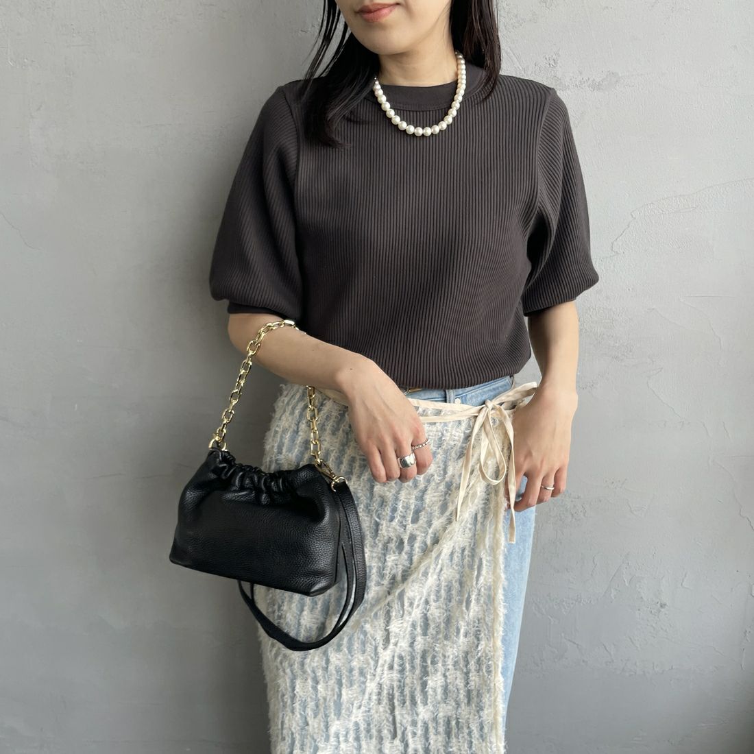 Americana [アメリカーナ] ヴィンテージリブ ショートスリーブTシャツ [BRF-749A]
