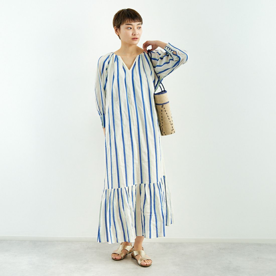 23 BEIGE&&モデル身長：160cm 着用サイズ：S&&