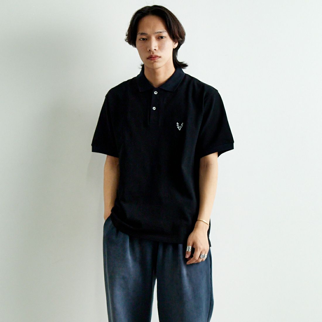 E BLACK&&モデル身長：179cm 着用サイズ：M&&