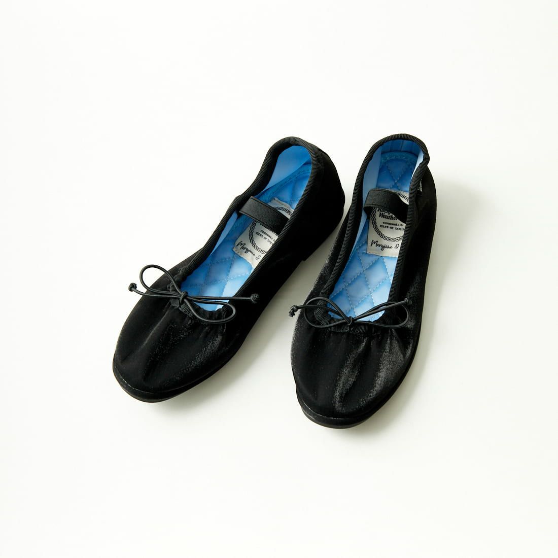 Rockfish Weatherwear [ロックフィッシュ ウェザーウェア] WISLEY SCRUNCH メリージェーン リボンキルトバレエシューズ [RF1SHBD3FL001] BLACK