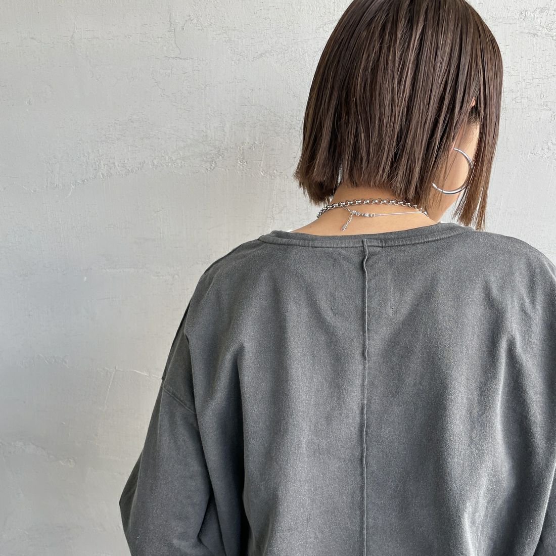MICA&DEAL [マイカアンドディール] MOTORCYCLE プリントTシャツ [0125109076] SUMIKURO &&モデル身長：160cm 着用サイズ：F&&