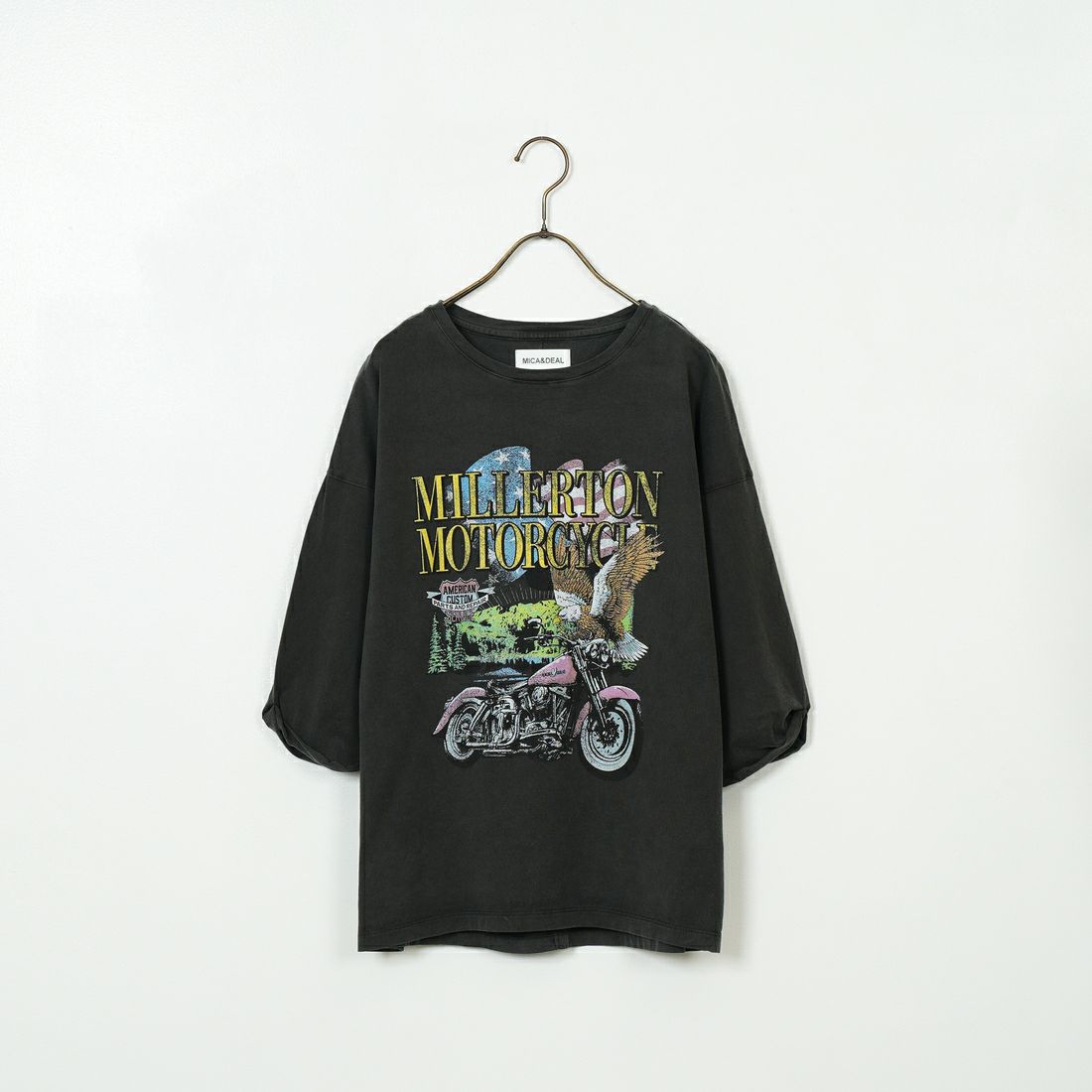 MICA&DEAL [マイカアンドディール] MOTORCYCLE プリントTシャツ [0125109076] SUMIKURO