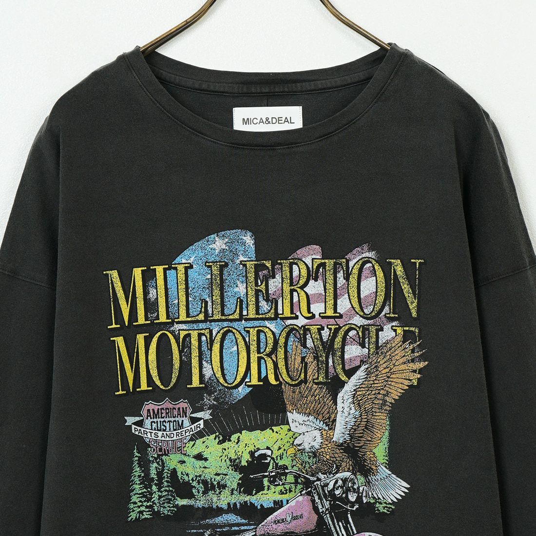 MICA&DEAL [マイカアンドディール] MOTORCYCLE プリントTシャツ [0125109076] SUMIKURO