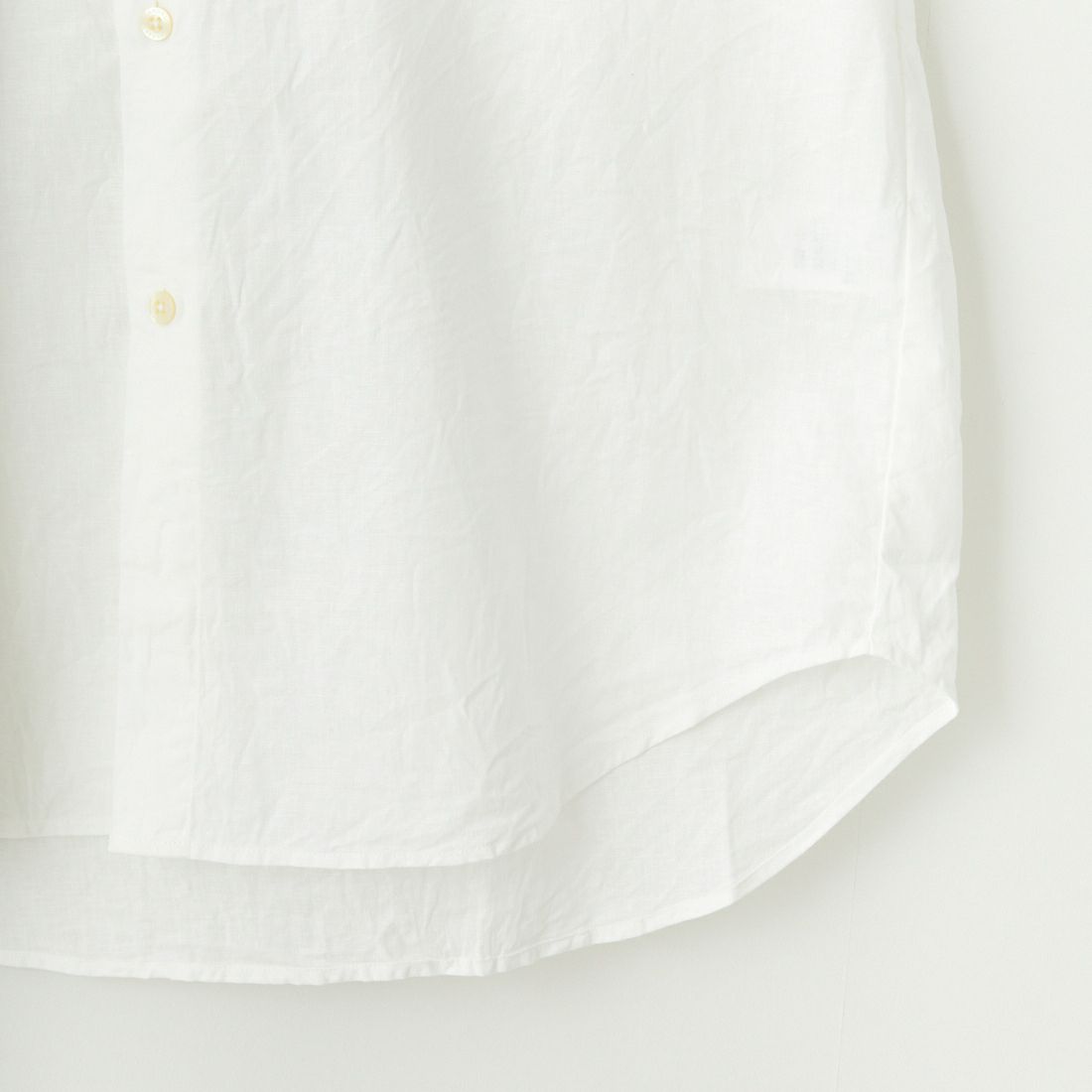 MANUAL ALPHABET [マニュアルアルファベット] コットンリネンルーズフィットシャツ [MA-S-761] WHITE