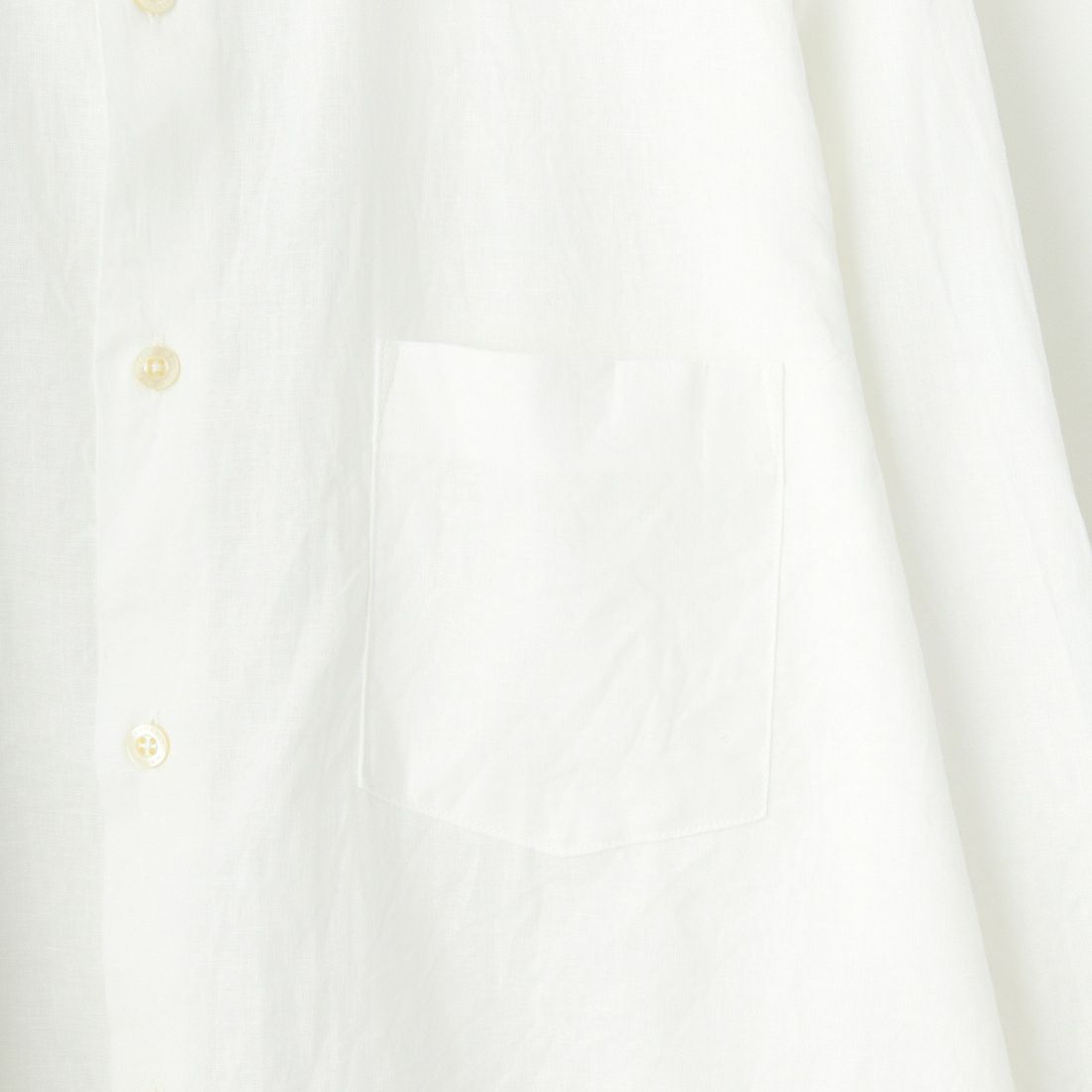 MANUAL ALPHABET [マニュアルアルファベット] コットンリネンルーズフィットシャツ [MA-S-761] WHITE