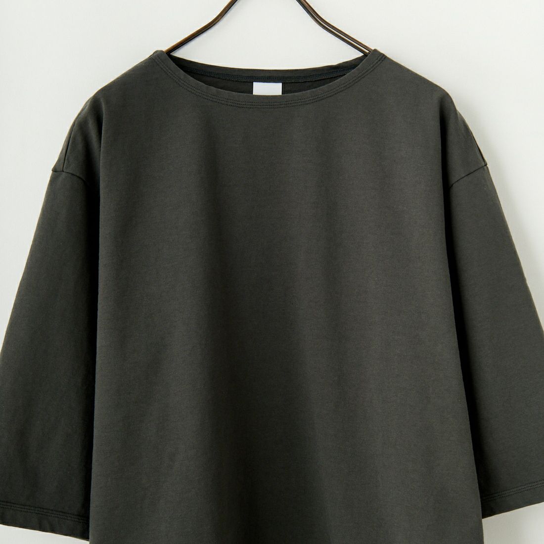 have a good day [ハブアグッドデイ] ボートネック7分袖カットソー [HGD-320] CHARCOAL