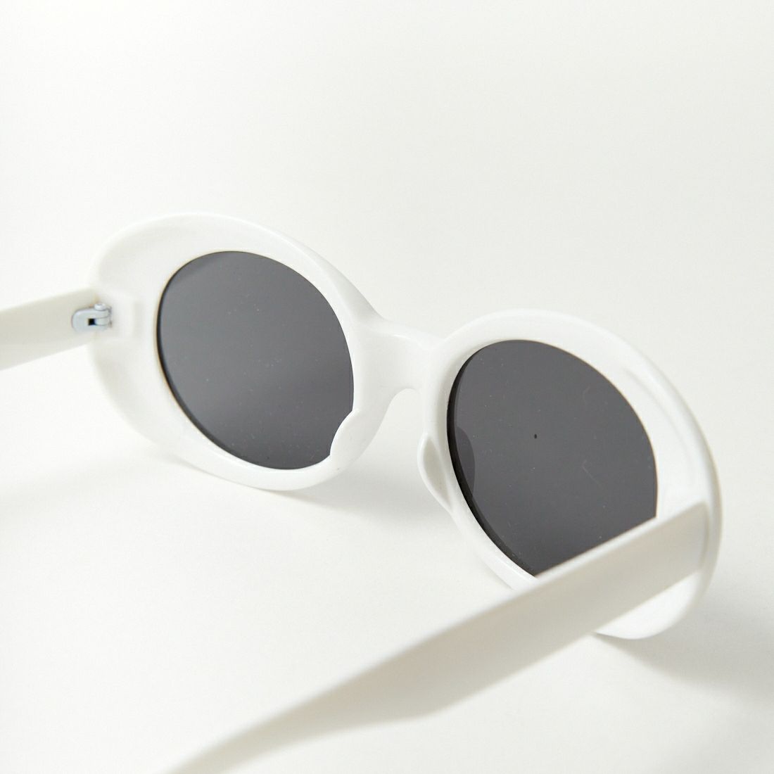 JEANS FACTORY [ジーンズファクトリー] セルフレームラウンドサングラス [1303] WHT/SM