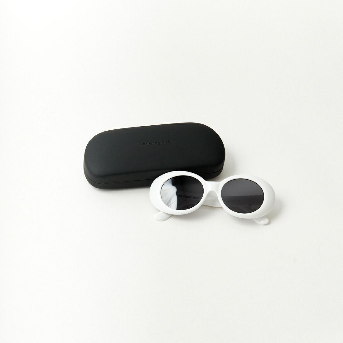 JEANS FACTORY [ジーンズファクトリー] セルフレームラウンドサングラス [1303] WHT/SM