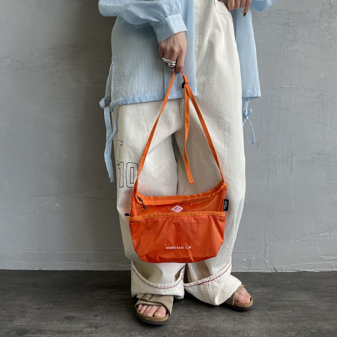 DANTON [ダントン] ナイロン サコッシュ [MONCEAU-14] ORANGE