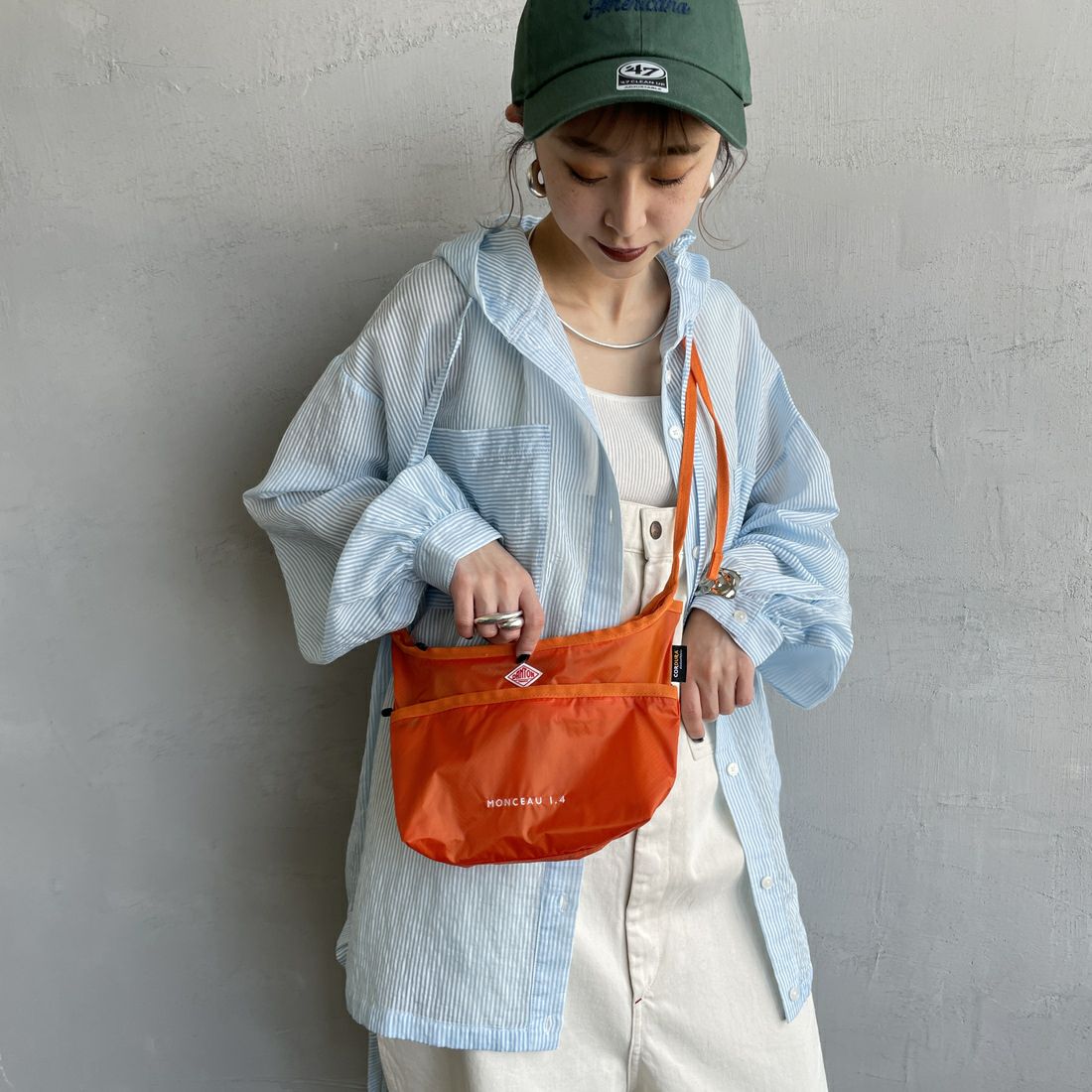 DANTON [ダントン] ナイロン サコッシュ [MONCEAU-14] ORANGE