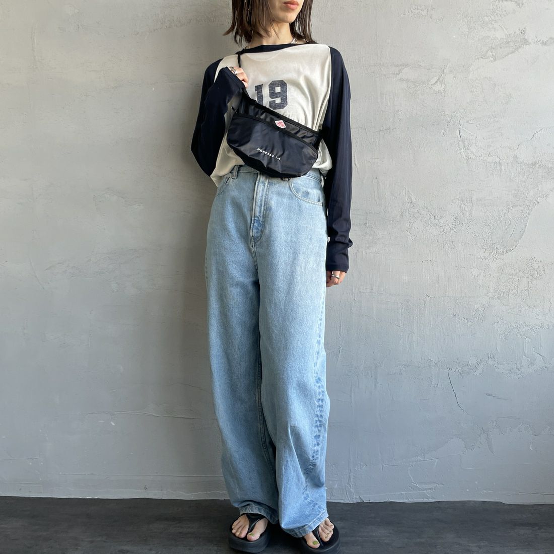 DANTON [ダントン] ナイロン サコッシュ [MONCEAU-14] BLACK