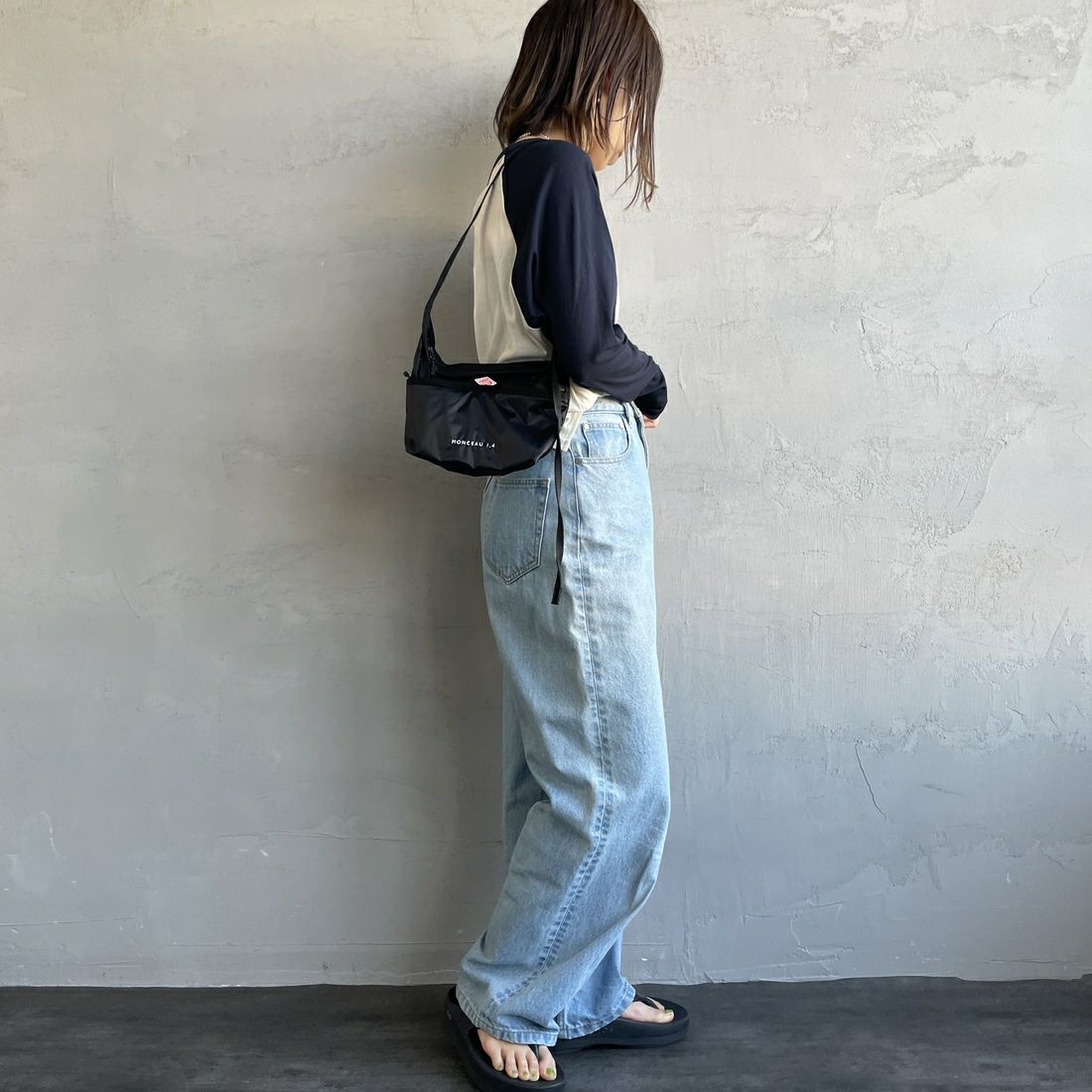 DANTON [ダントン] ナイロン サコッシュ [MONCEAU-14] BLACK