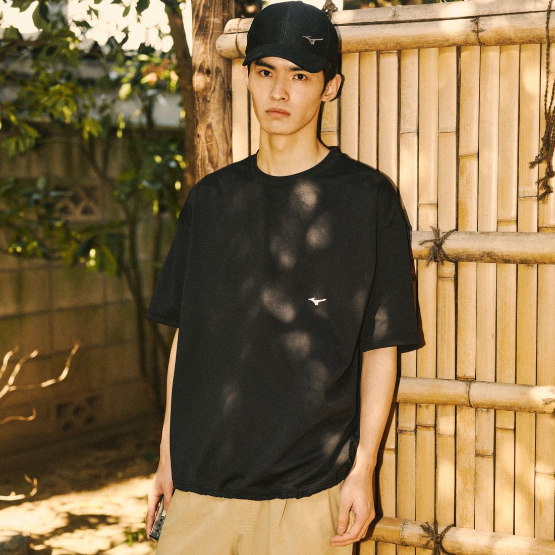 MIZUNO [ミズノ] 別注 ヘビーオンスTeeシャツ [B2JACW05-JF] ﾌﾞﾗｯｸ