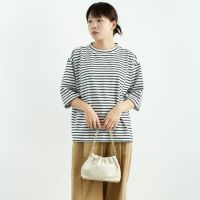 WHITE/NAVY&&モデル身長：167cm 着用サイズ：F&&