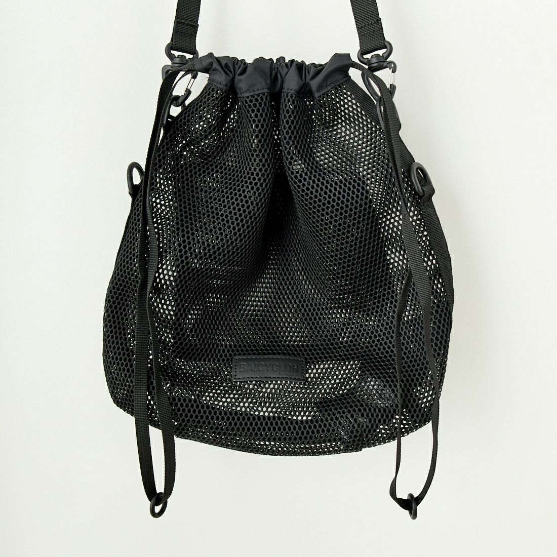 BAICYCLON by bagjack [バイシクロン バイ バッグジャック] メッシュ ドローストリングバッグ [BCL-47] BLACK