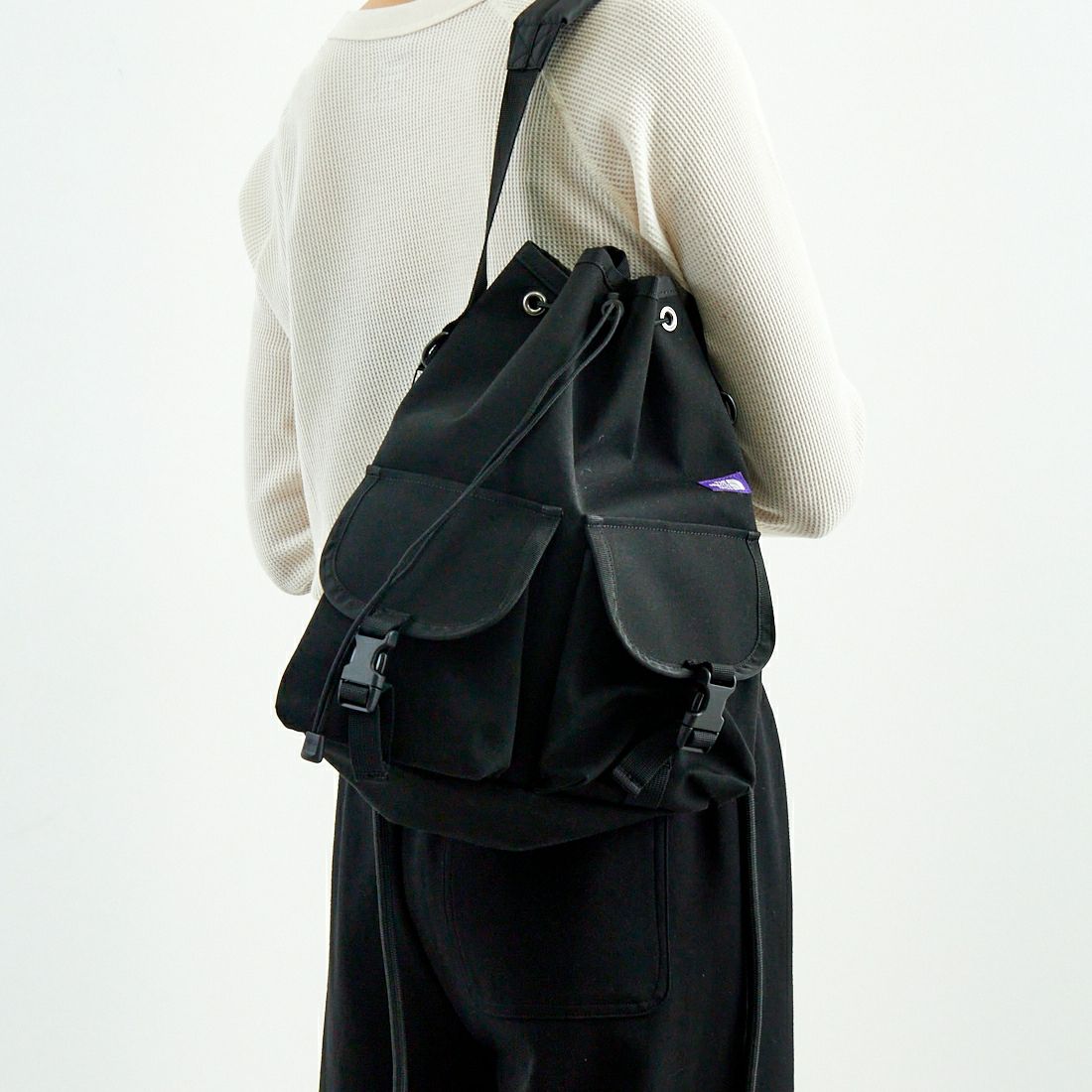 830】レザーバッグ Supreme×THENORTHFACE パープル