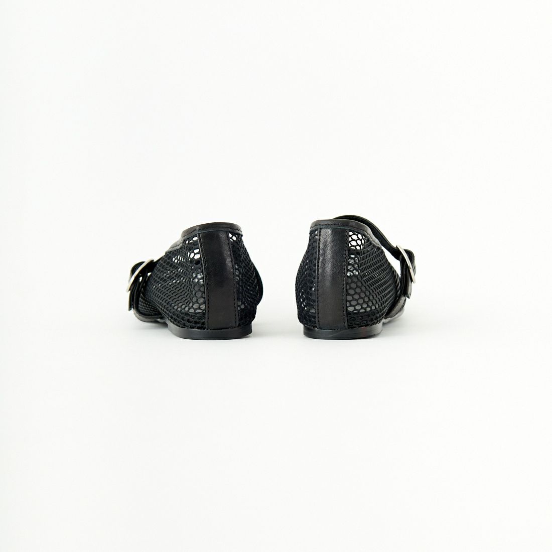 REMME [レメ] ストラップメッシュフラットシューズ [ZH-25S042] BLACK