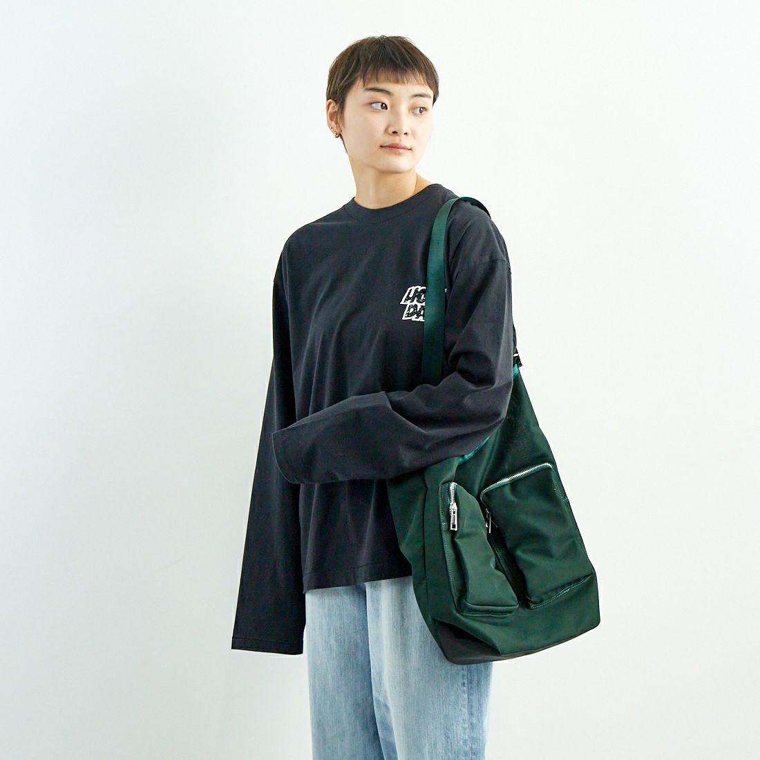 CONTROL FREAK [コントロールフリーク] メッシュテープトートバッグ [244-121517] GREEN