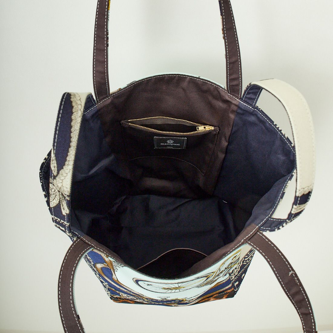 manipuri [マニプリ] 帆布MIX2wayトートバッグ [0151252912] 40 NAVY