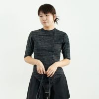 160 GRY&&モデル身長：167cm 着用サイズ：F&&