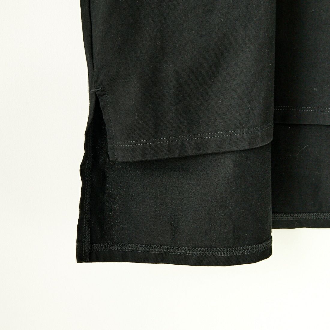 Commencement [コメンスメント] ローネック七分袖Tシャツ [C-186] BLACK