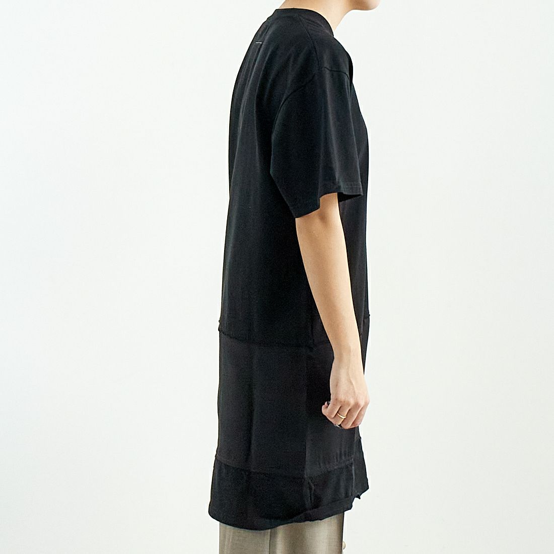 MM6 Maison Margiela [エムエムシックス メゾン マルジェラ] ミニワンピース [S52DA0058-M20050] 900 BLACK &&モデル身長：167cm 着用サイズ：S&&