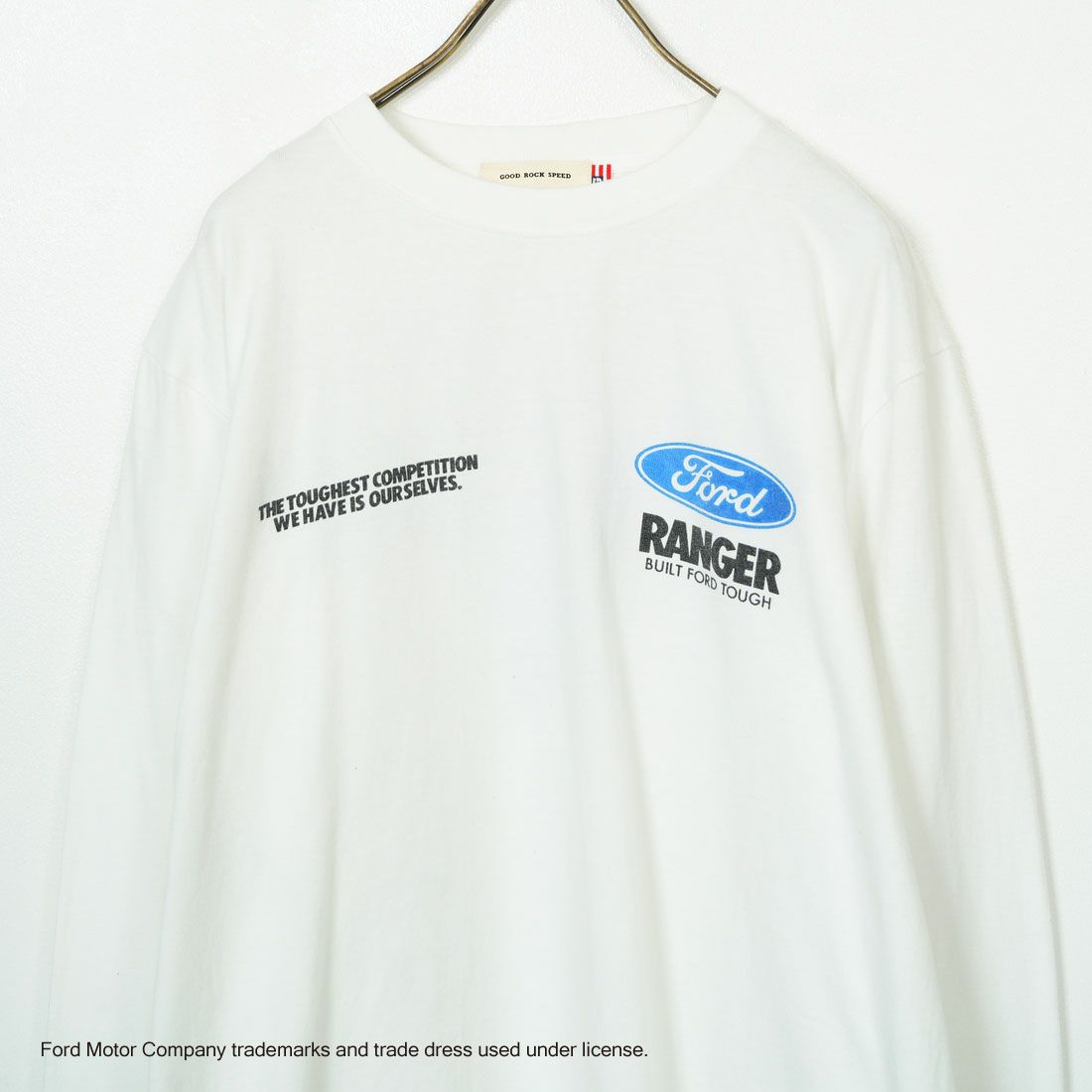 GOOD ROCK SPEED [グッドロックスピード] FORD LOGO ロングスリーブTシャツ [25FOD001W] WHITE