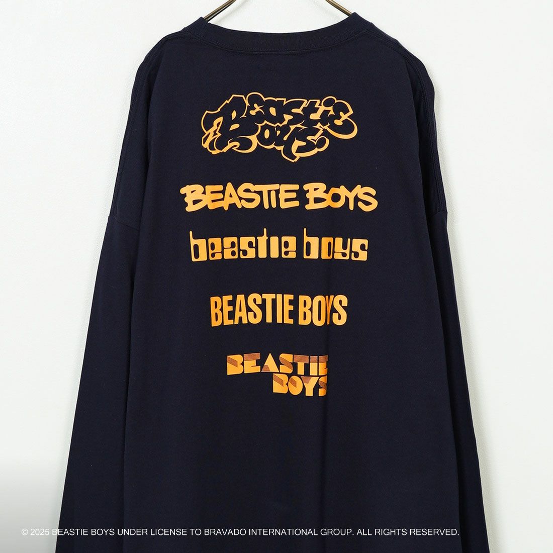 GOOD ROCK SPEED [グッドロックスピード] BEASTIE BOYS NAME ロングスリーブTシャツ [25BEA001W] NAVY