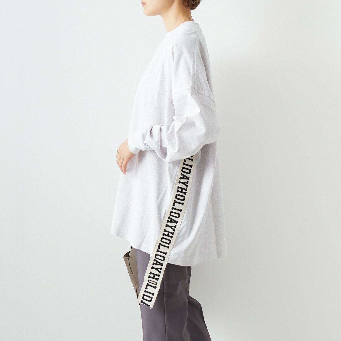 HOLIDAY [ホリデイ] スーパーファインドライミニドレス (テープ) [20201220] WHITE &&モデル身長：160cm 着用サイズ：ONE SIZE&&