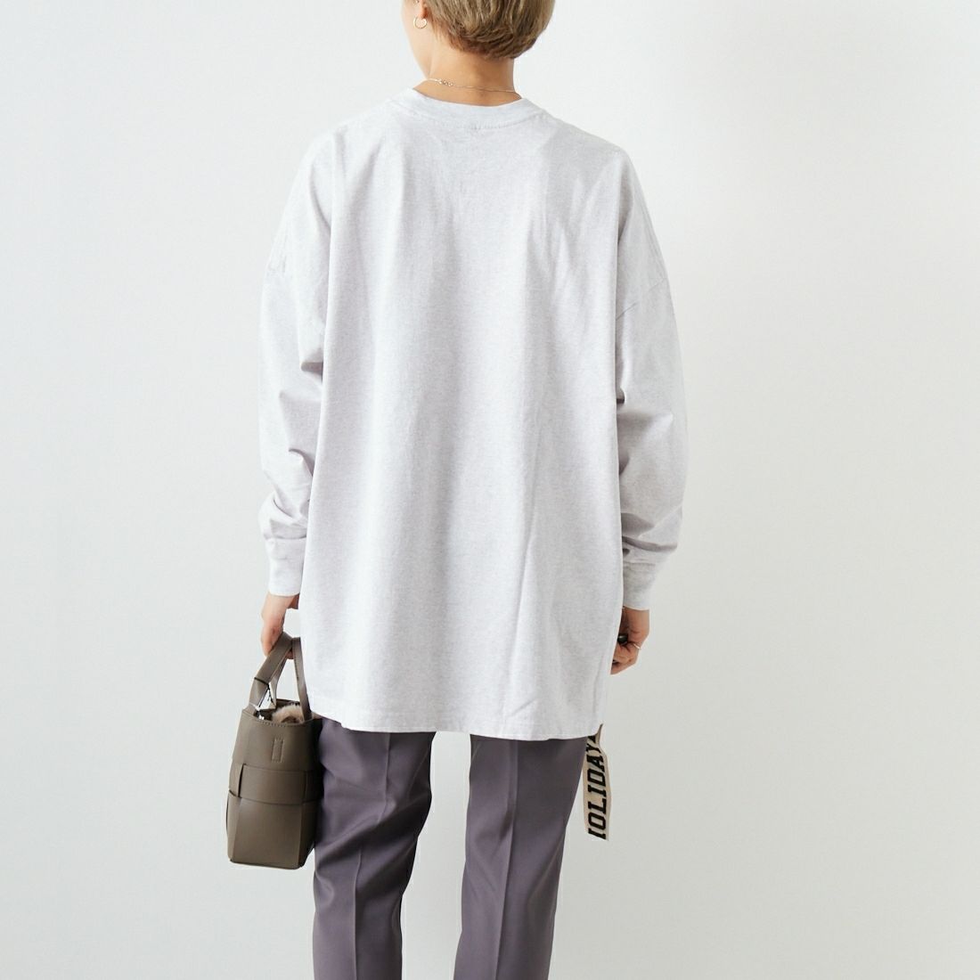 HOLIDAY [ホリデイ] スーパーファインドライミニドレス (テープ) [20201220] WHITE &&モデル身長：160cm 着用サイズ：ONE SIZE&&