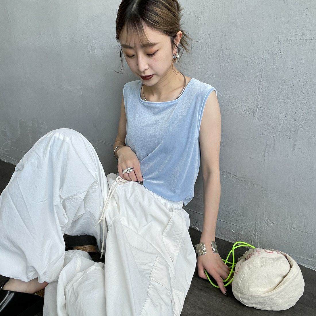 073 ｻｯｸｽ&&モデル身長：150cm 着用サイズ：F&&