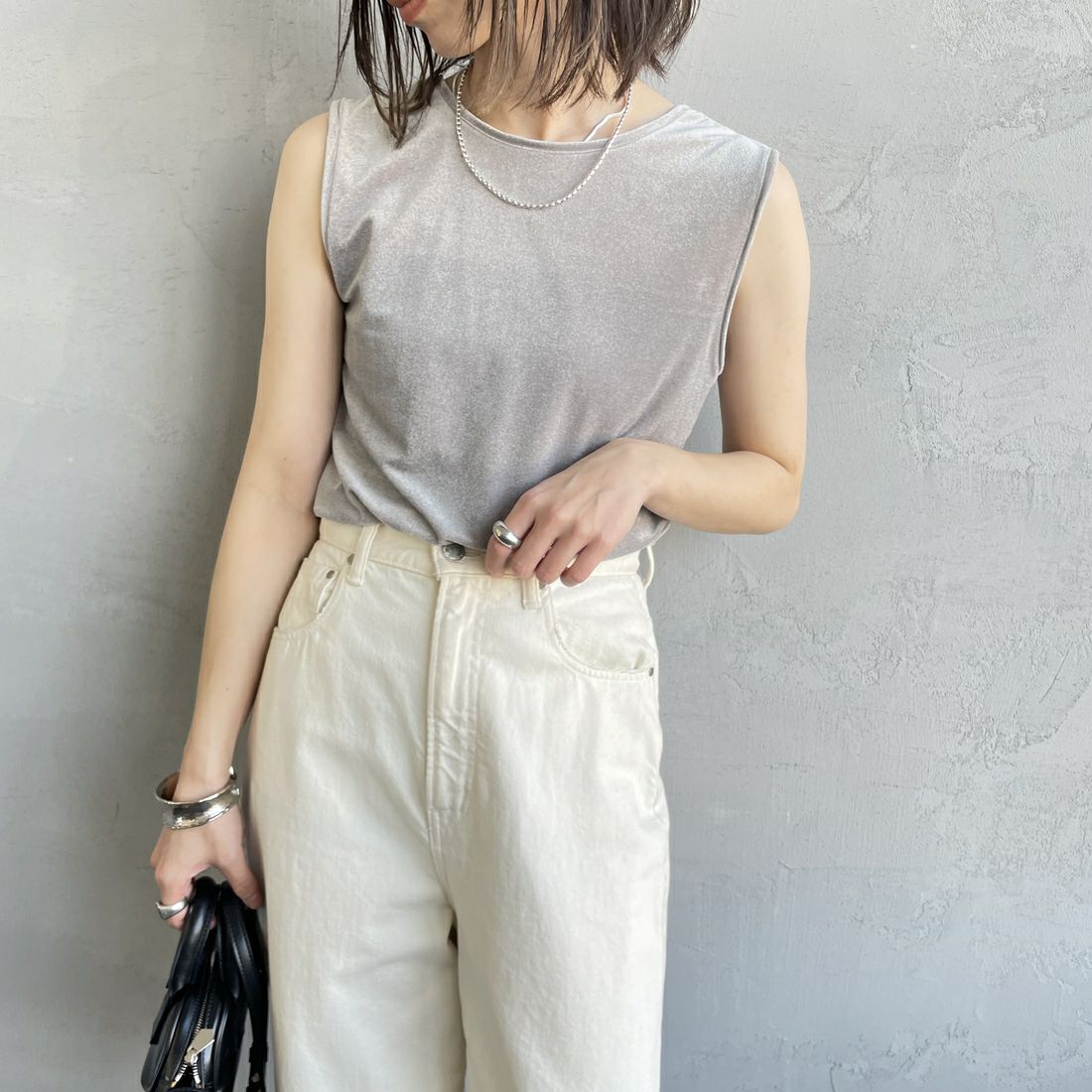 001 ｸﾞﾚｰ&&モデル身長：158cm 着用サイズ：F&&