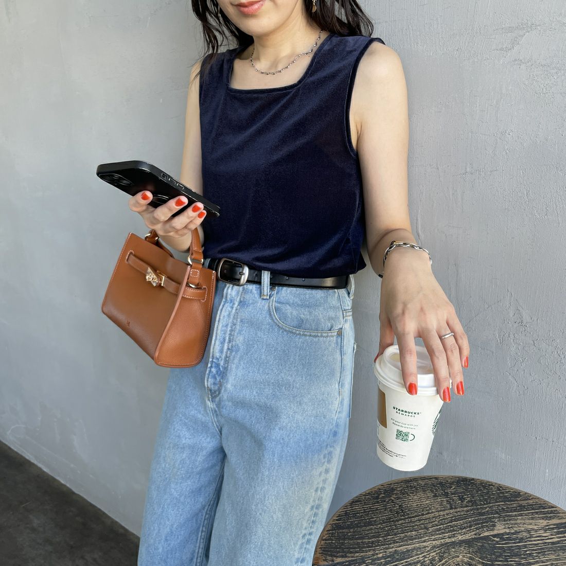 076 ﾈｲﾋﾞｰ&&モデル身長：160cm 着用サイズ：F&&