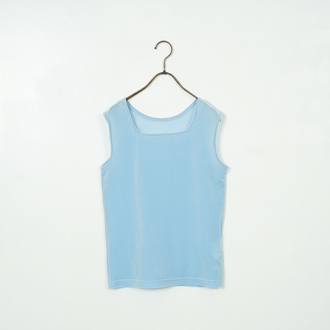 Jeans Factory Clothes [ジーンズファクトリークローズ] 前後2WAY シアーベロア ノースリーブカットソー [21254065] 073 ｻｯｸｽ