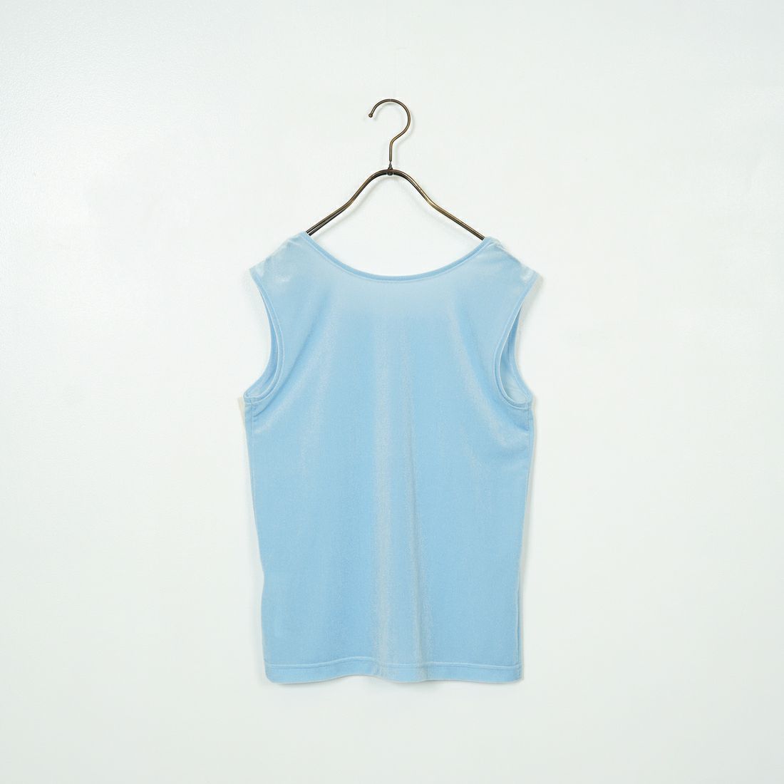 Jeans Factory Clothes [ジーンズファクトリークローズ] 前後2WAY シアーベロア ノースリーブカットソー [21254065] 073 ｻｯｸｽ