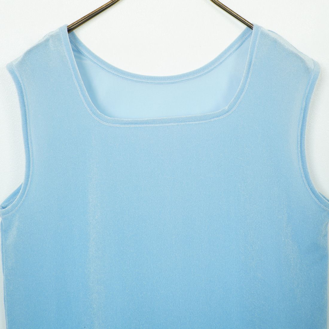 Jeans Factory Clothes [ジーンズファクトリークローズ] 前後2WAY シアーベロア ノースリーブカットソー [21254065] 073 ｻｯｸｽ