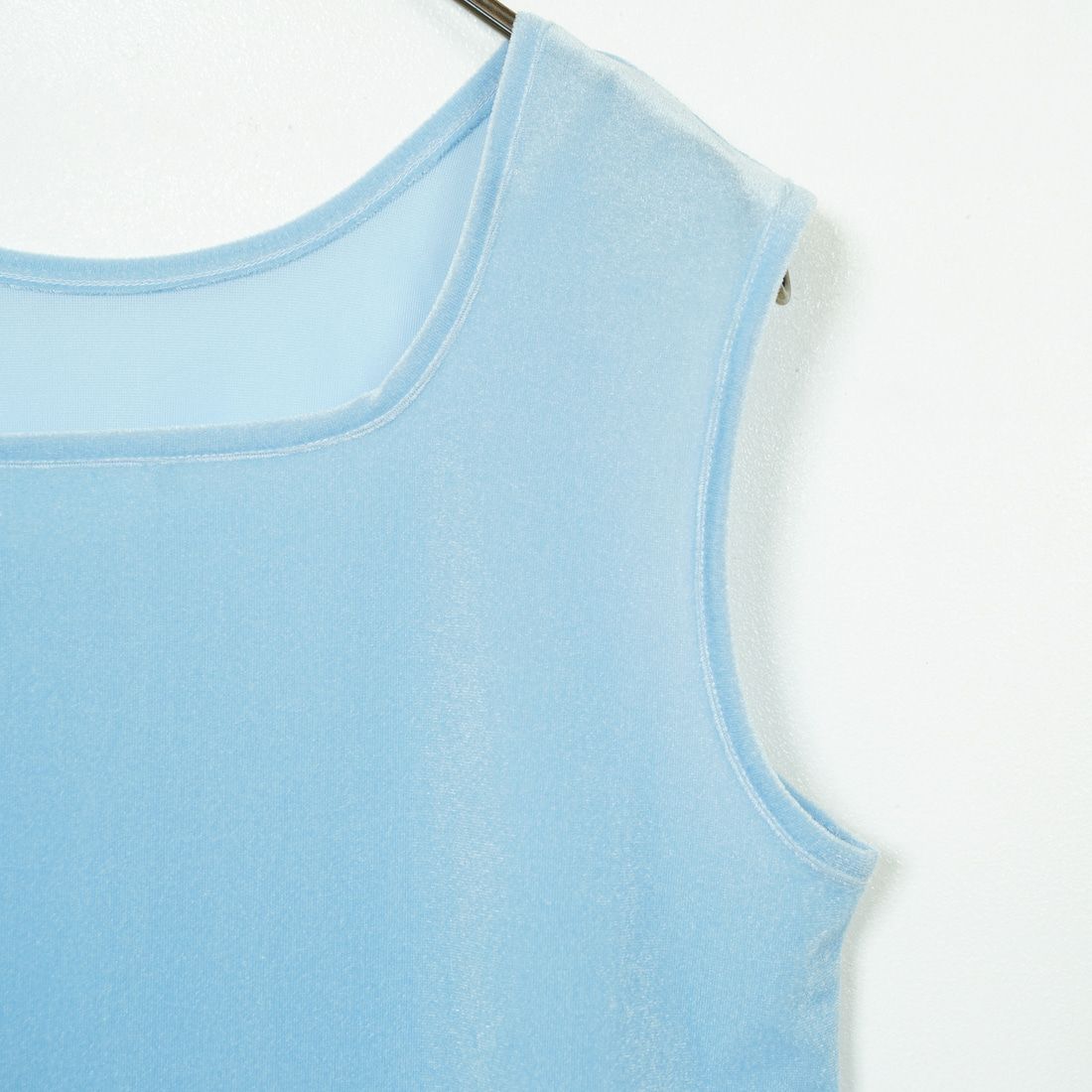 Jeans Factory Clothes [ジーンズファクトリークローズ] 前後2WAY シアーベロア ノースリーブカットソー [21254065] 073 ｻｯｸｽ