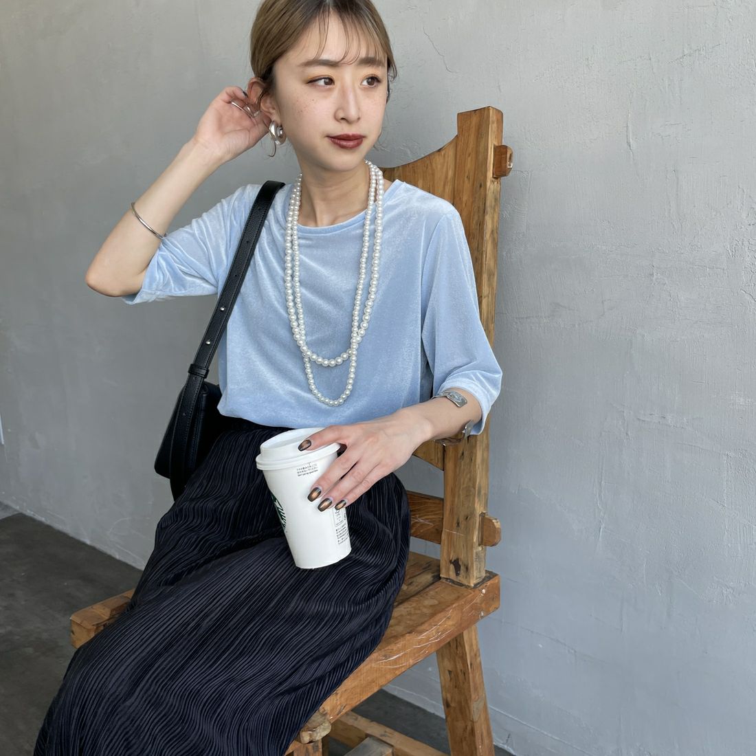 073 ｻｯｸｽ&&モデル身長：150cm 着用サイズ：F&&