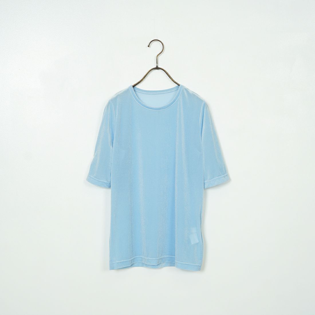 Jeans Factory Clothes [ジーンズファクトリークローズ] シアーベロア ショートスリーブカットソー [21254064] 073 ｻｯｸｽ