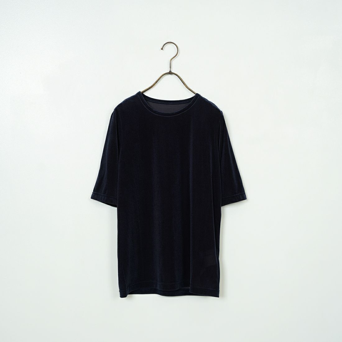 Jeans Factory Clothes [ジーンズファクトリークローズ] シアーベロア ショートスリーブカットソー [21254064] 076 ﾈｲﾋﾞｰ