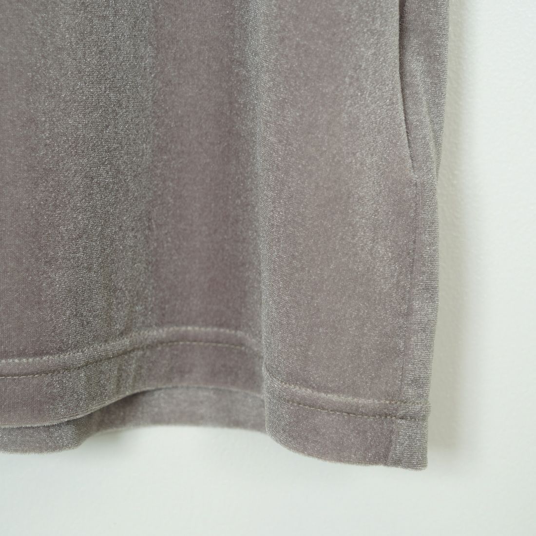 Jeans Factory Clothes [ジーンズファクトリークローズ] シアーベロア ショートスリーブカットソー [21254064] 001 ｸﾞﾚｰ