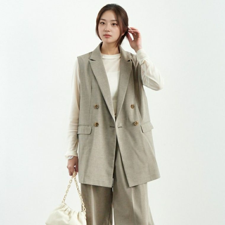 001 ｸﾞﾚｰ&&モデル身長：167cm 着用サイズ：F&&