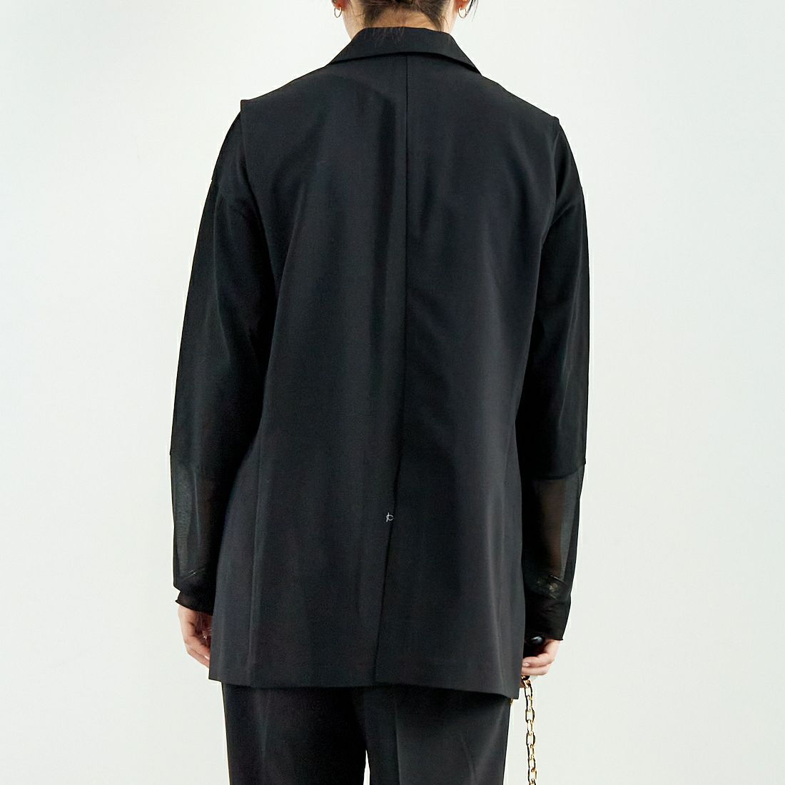 Jeans Factory Clothes [ジーンズファクトリークローズ] ミドルジレ [21254054] 004 ﾌﾞﾗｯｸ